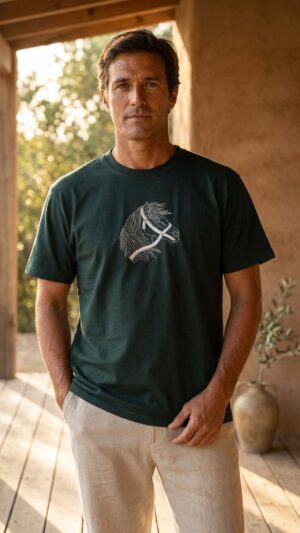 B Embroidered-Horse-Oversized-T-Shirt