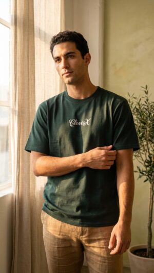 L Green - Oversized Cotton T-Shirt