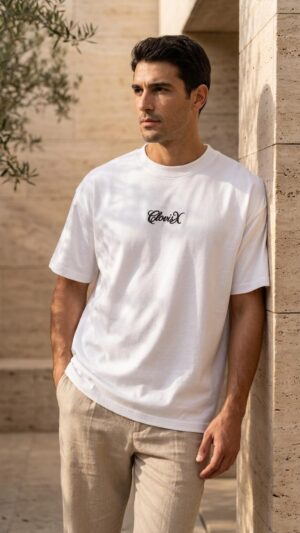 White Plain- Oversized Cotton T-Shirt